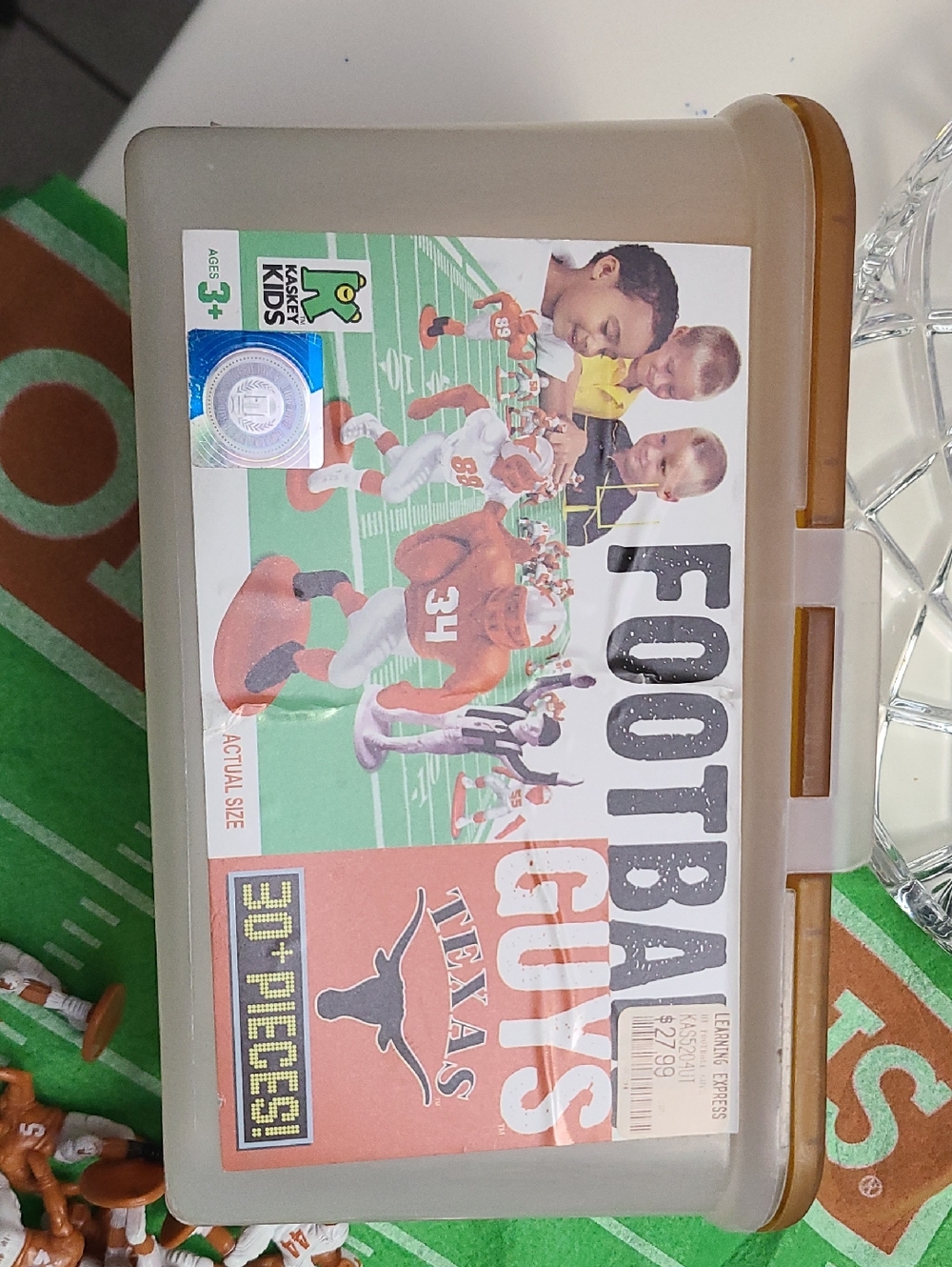 Football Guys Texas Playset Storage Case - Tan & White